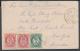 336: 42, 43 (2). Brev til USA stemplet Tvedestrand 20/1 1885. 5-ren med et rundt hjrne.  Utrop: 500