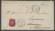 310: 18a. Pent brev stemplet 35 og Brevig 22/4 1872. 6 pkt. Utrop: 600