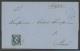 145: 4. Rekommandert brev til Bod� med blekkrysset merke sidestemplet Nordland 8/8 1858. Utrop: 600
