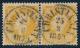 73: 2. Meget pent par stemplet Christiania 25/8 1859. H�yre merke prakt/lux. Utrop: 500