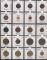 2162: Sovjet/ Russland 20 stk mynter fra 1/2 kopek - 10 kopek satt opp p� HB ark, flere pene, befaring anbefales Utrop: 1000