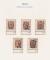 1053: 88,92. 12 merker montert med vm.stillinger p� eldre ark. Utrop: 200