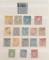 1606: Saml. 1855-1909 i liten innstikksbok, 20 skillinger, NK22-35 komplett, NK44, 1905-09 nesten kompl. God kvalitet hele veien. Utrop: 6000