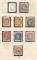 1692: Liten gammel Norgesalbum med grunnsamling 1886-1947 NK52III med 4-rings nr.stp. 4, mest sannsynglig fra Stab�ke!! - passer eksakt med bruken av 52III. Utrop: 300
