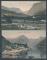 220: Lot 2 stk Norske hndkollorerte smformat stedskort. Forlundalen og Esefjorden, Sogn. Norge 49 og 53 Utrop: 100