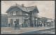 1: Hell Railwaystation. Med ansatte foran stasjonen. Mittet & Co 1230. Ubrukt Utrop: 100