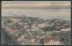 136: Holmestrand. versigt. Fint hndkollorert kort med utsikt over byen. Noe skrift i front. K 9262. Postgtt HOLMESTRAND 1906 Utrop: 100